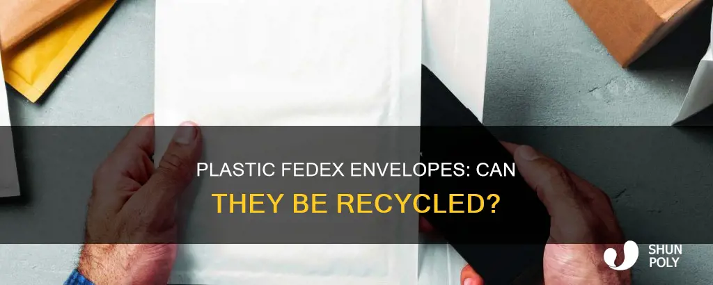 are plastic fedex envelopes recyclable