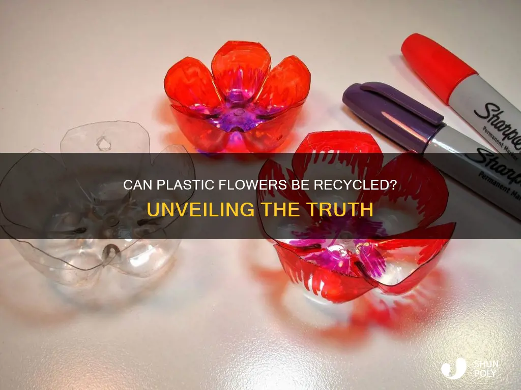 are plastic flowers recyclable