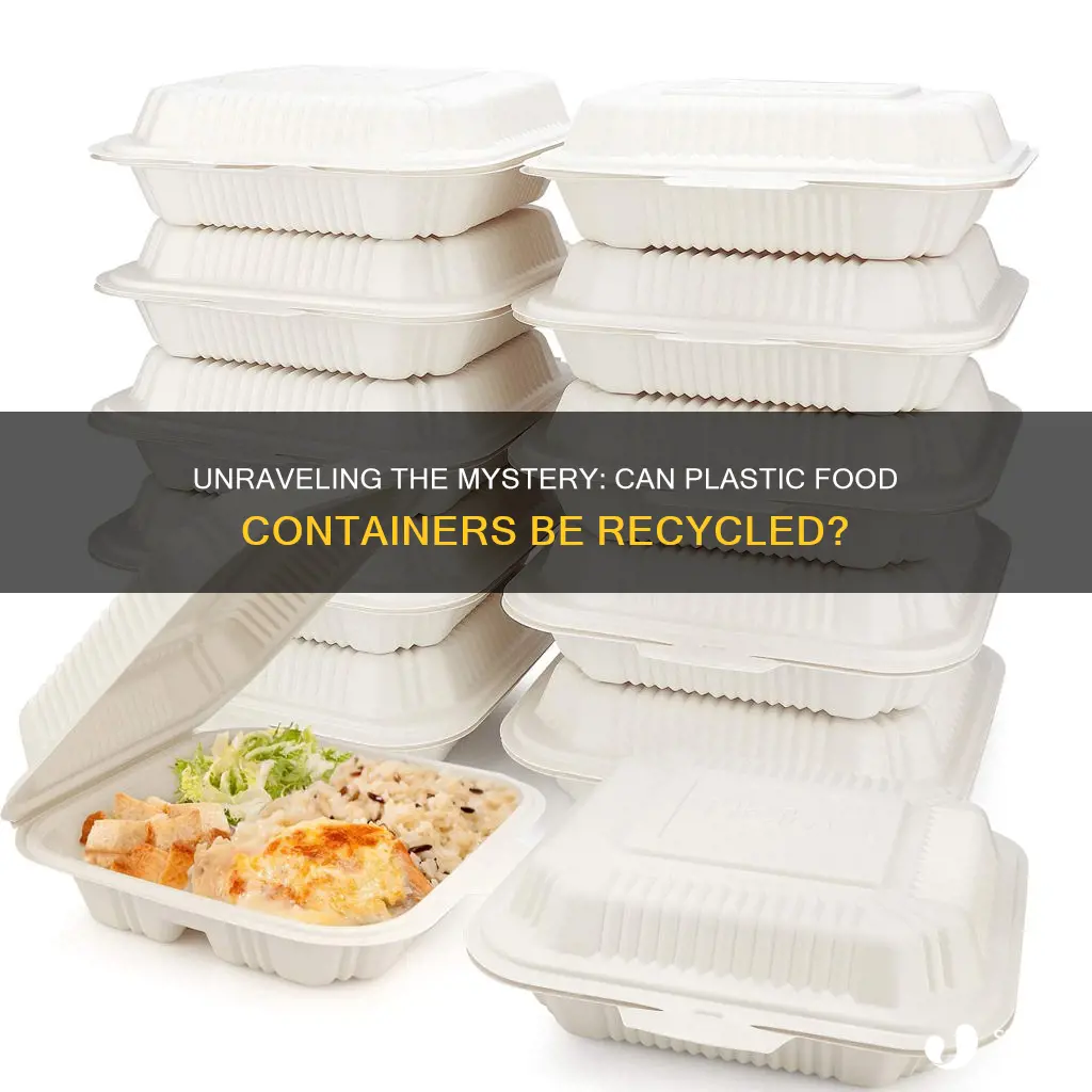 are plastic food containers recyclable