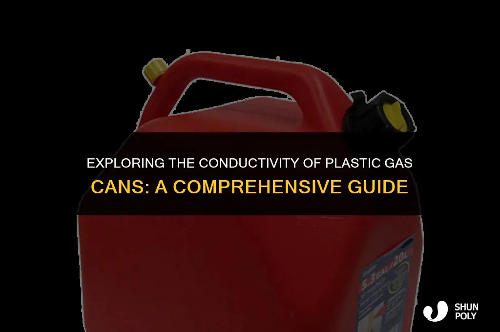 are plastic gas cans conductive