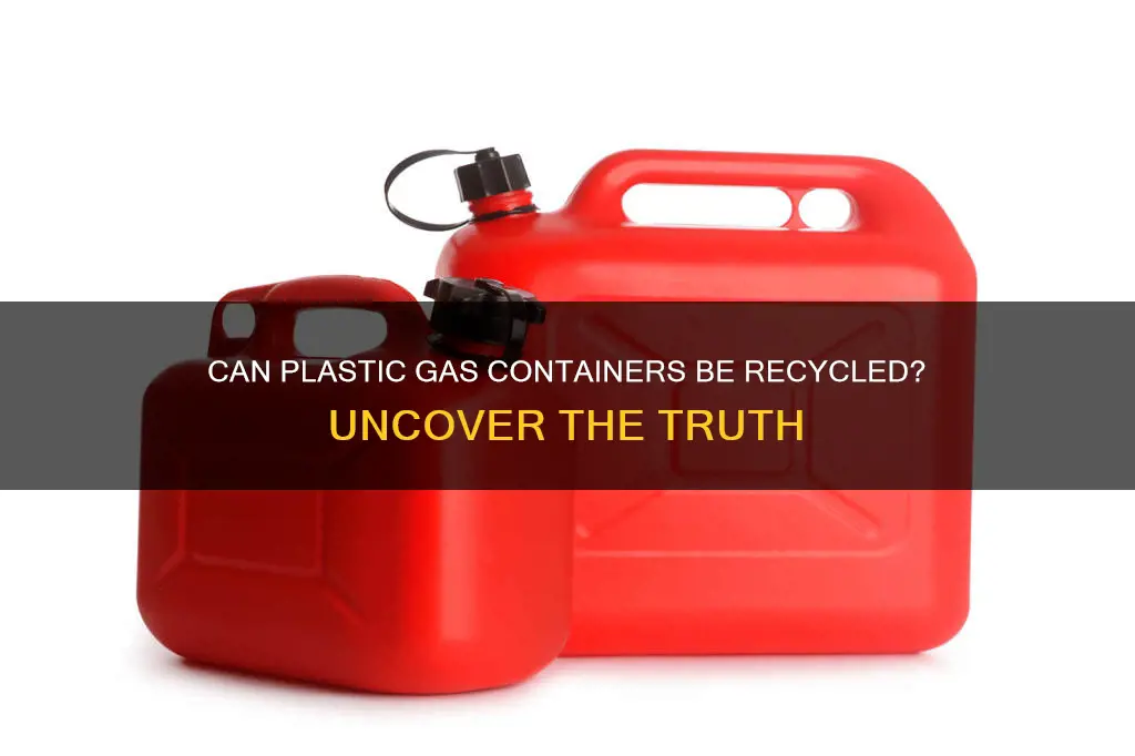 are plastic gas containers recyclable