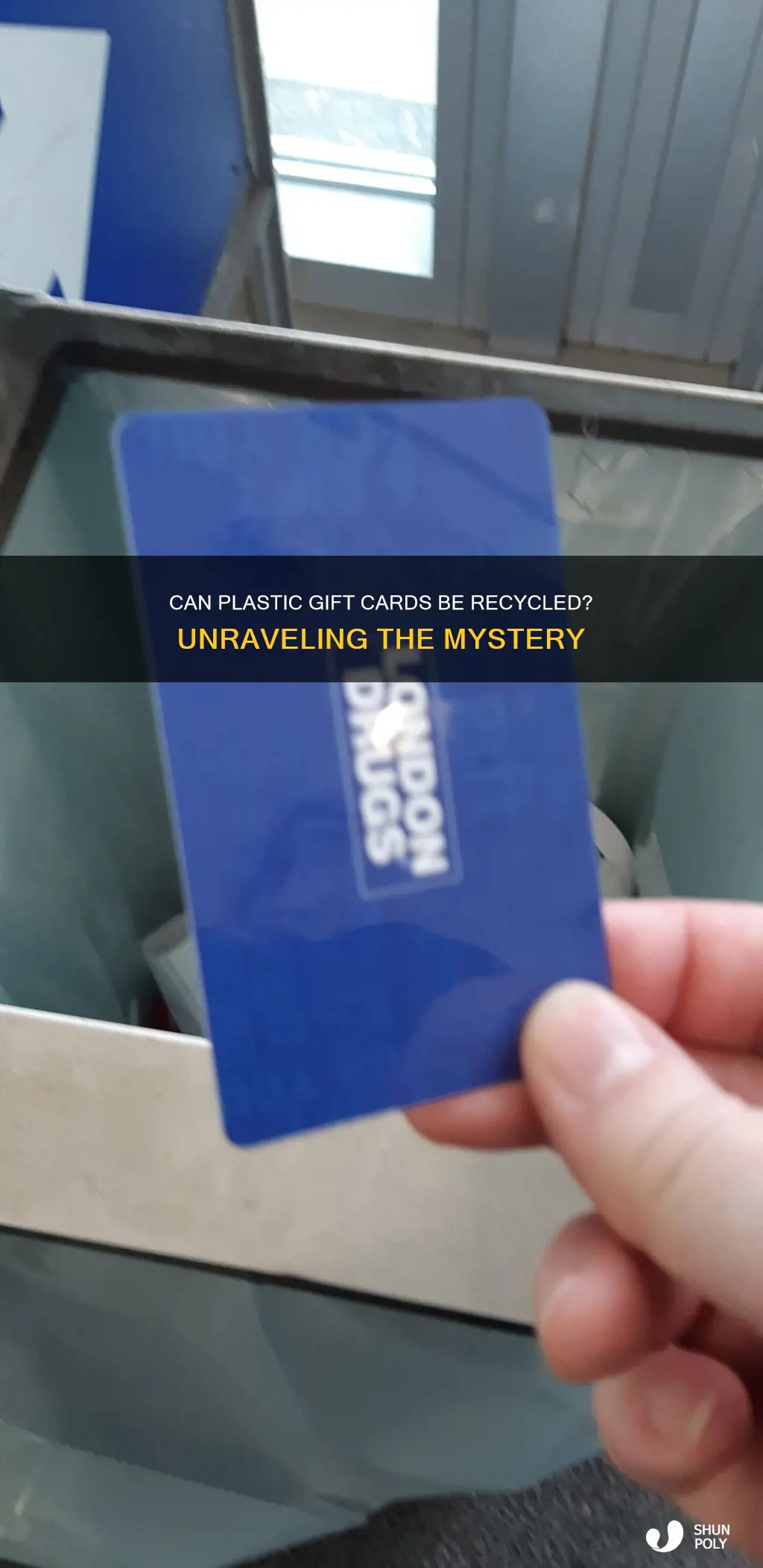 are plastic gift cards recyclable