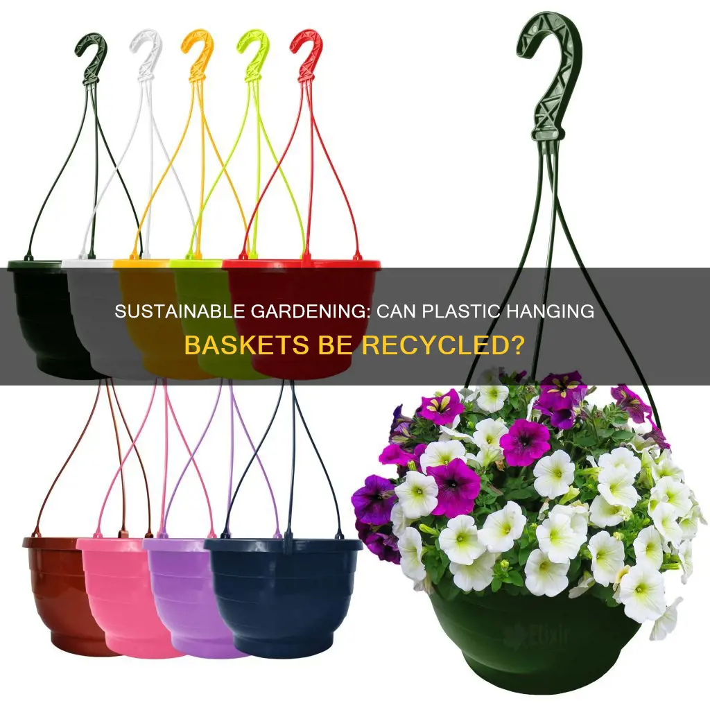 are plastic hanging baskets recyclable