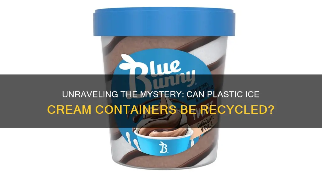 are plastic ice cream containers recyclable