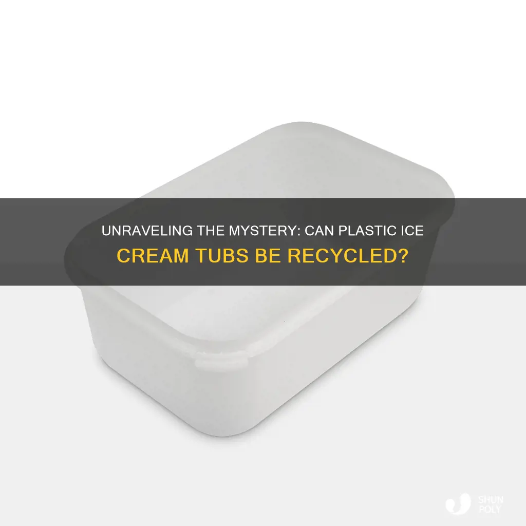 are plastic ice cream tubs recyclable