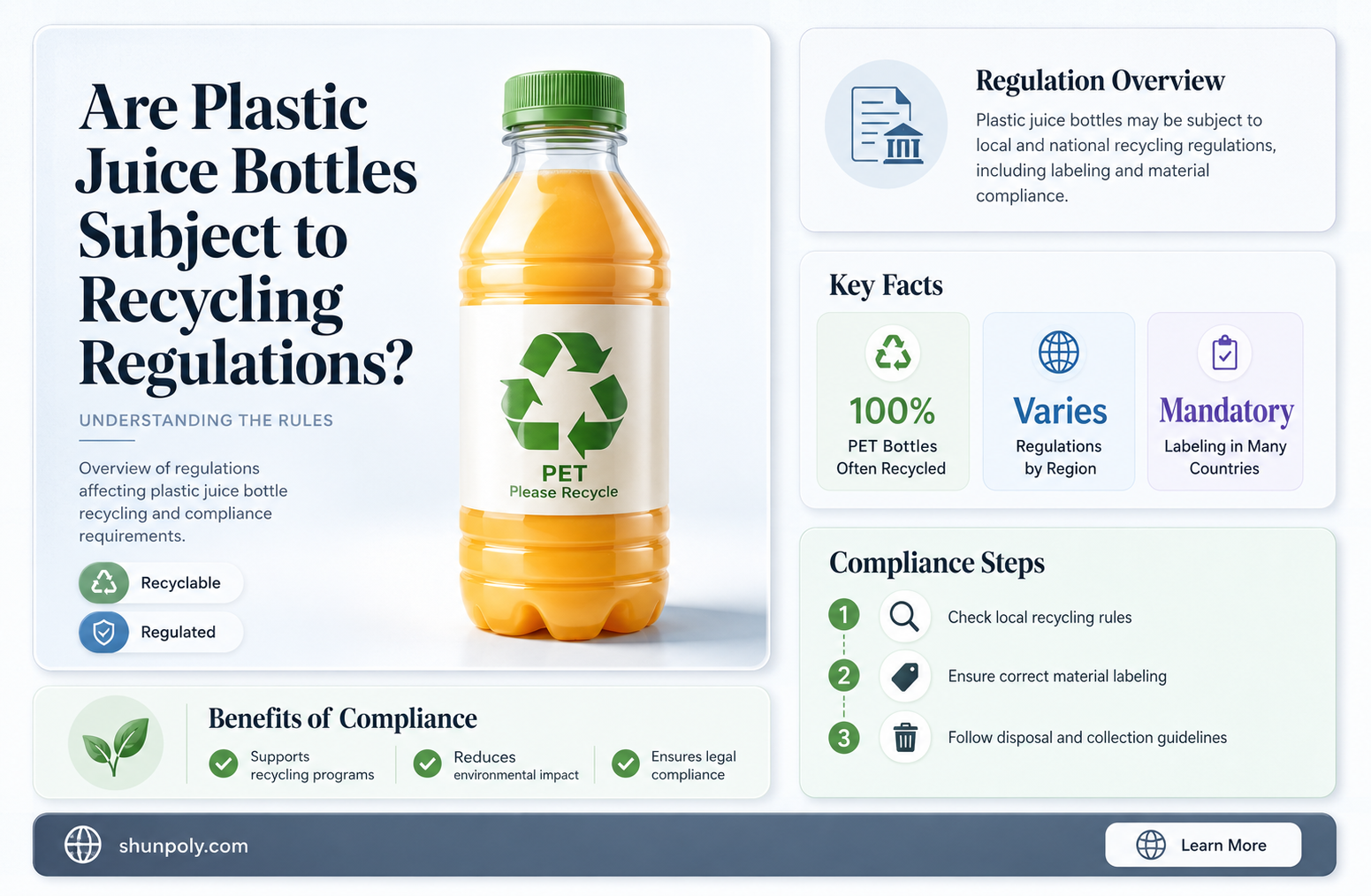 are plastic juice bottles subject to