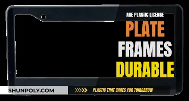 Plastic License Plate Frames: How Durable Are They?