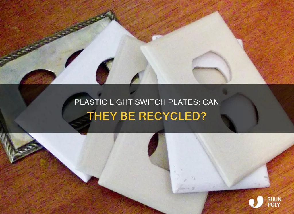 are plastic light switch plates recyclable