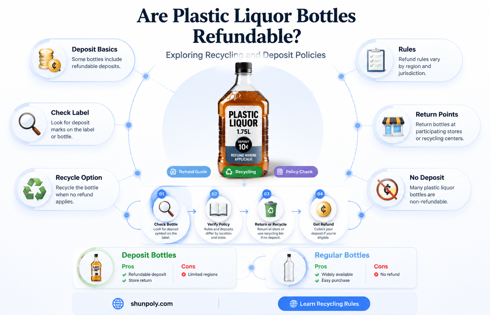 are plastic liquor bottles refundable