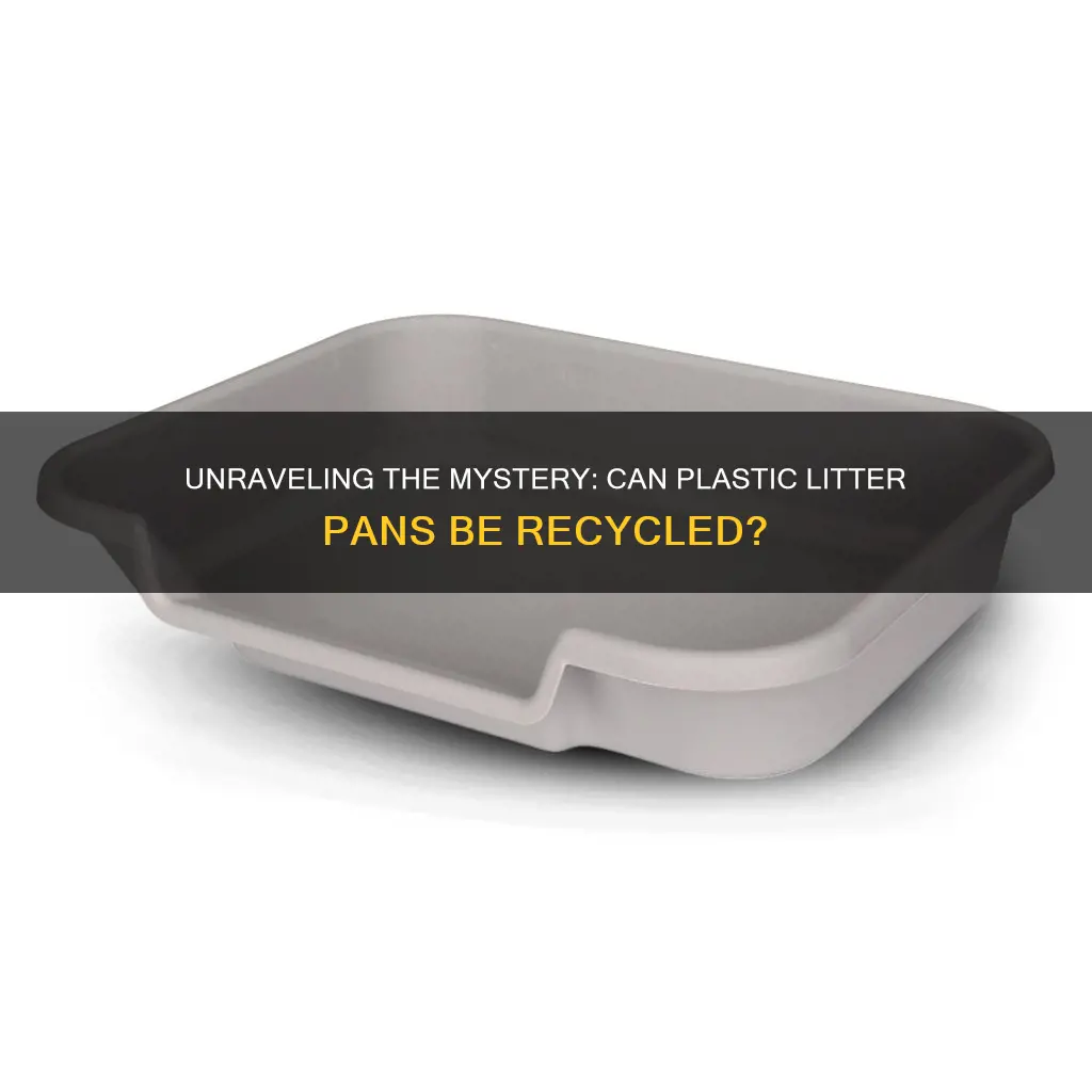 are plastic litter pans recyclable