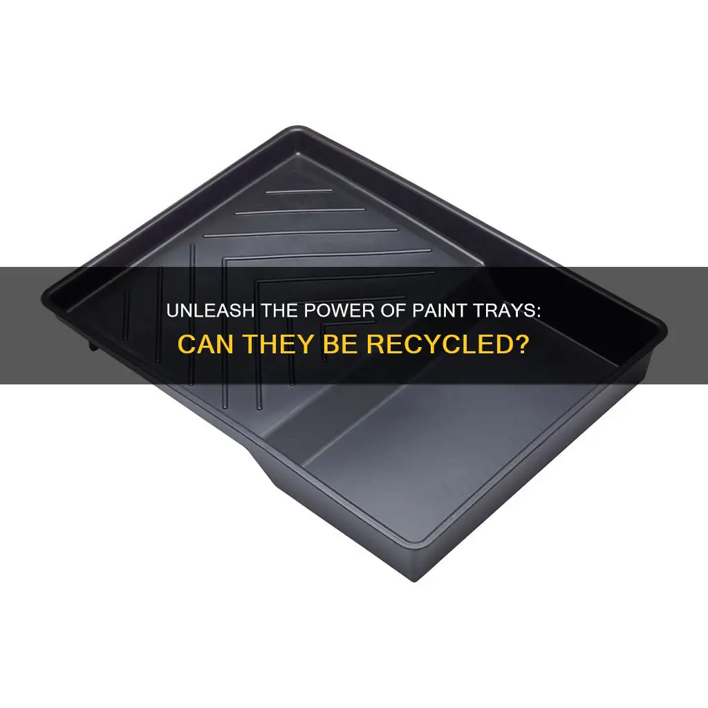 are plastic paint trays recyclable