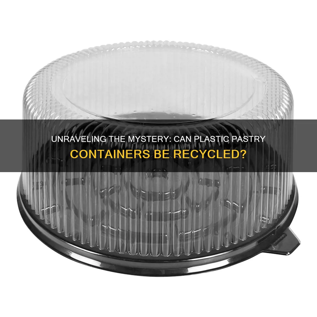 are plastic pastry containers recyclable