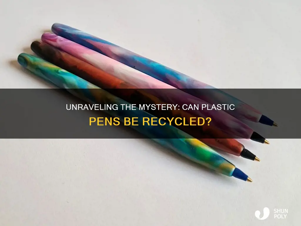 are plastic pens recyclable