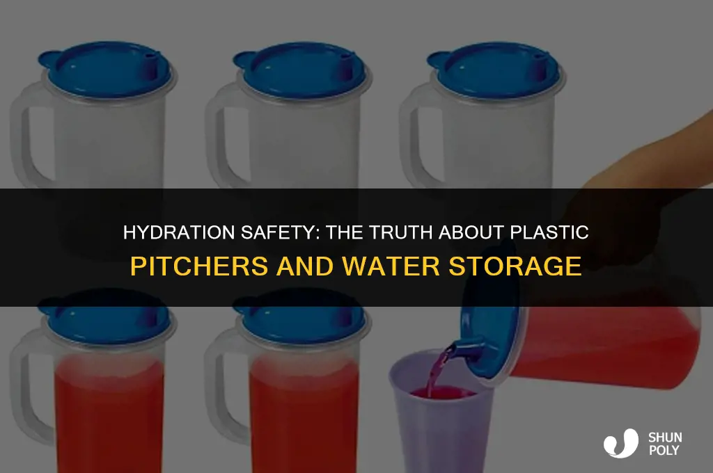 are plastic pitchers safe for keeping water
