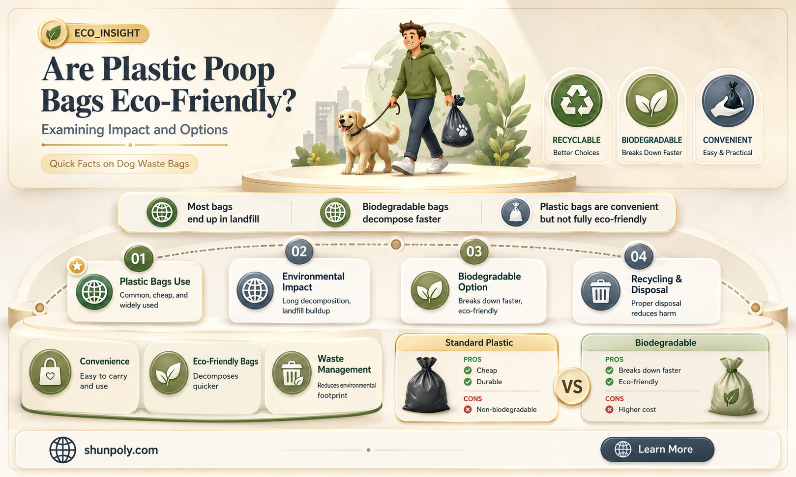 are plastic dog poop bags biodegradable
