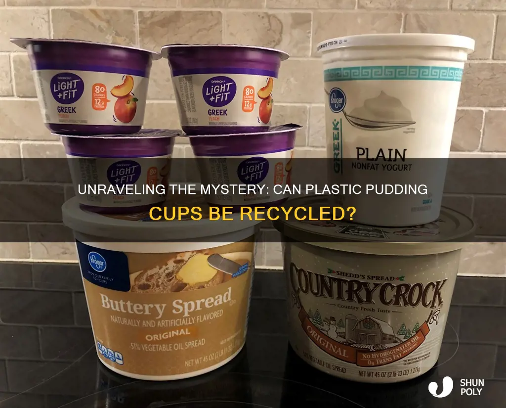 are plastic pudding cups recyclable