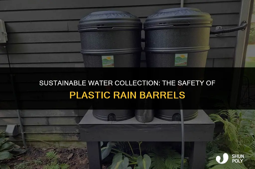 are plastic rain barrels safe