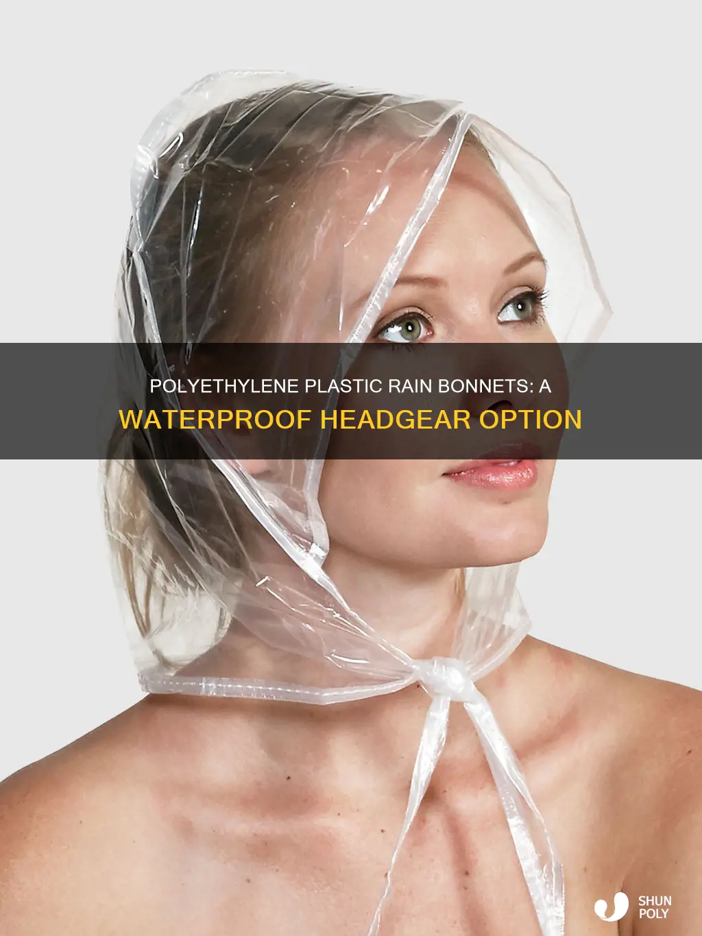 are plastic rain bonnets with polyethylene