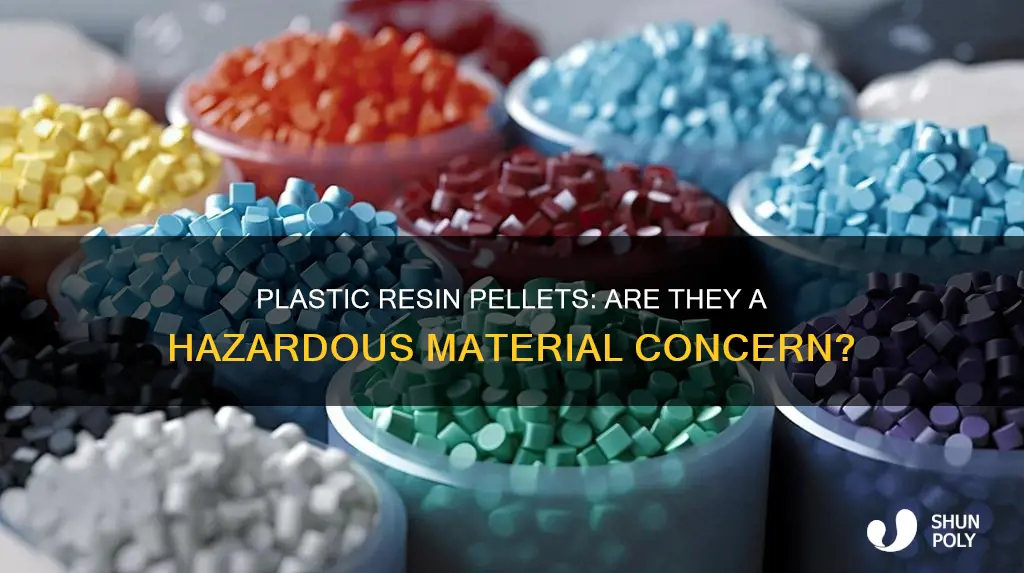 are plastic resin pellets considered hazardous materials