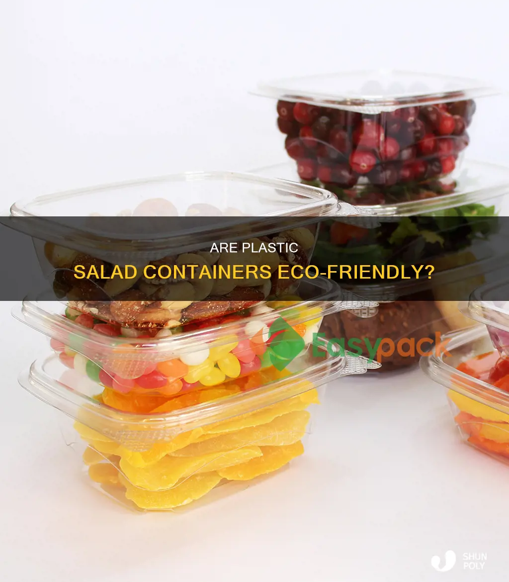are plastic salad containers recyclable