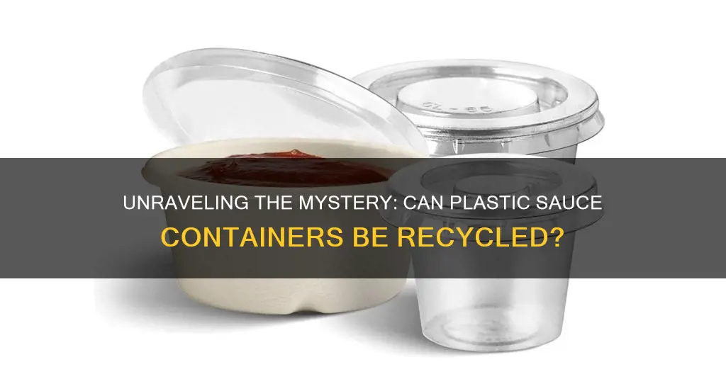 are plastic sauce containers recyclable