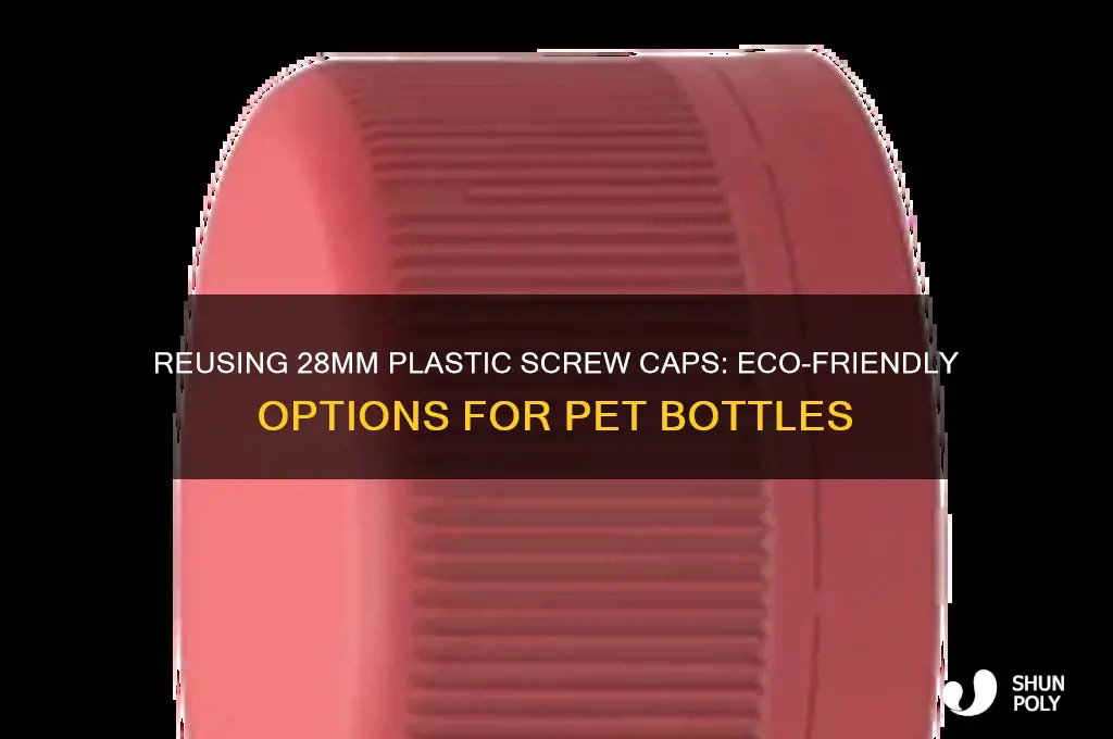 are plastic screw caps for pet bottle 28mm reusable