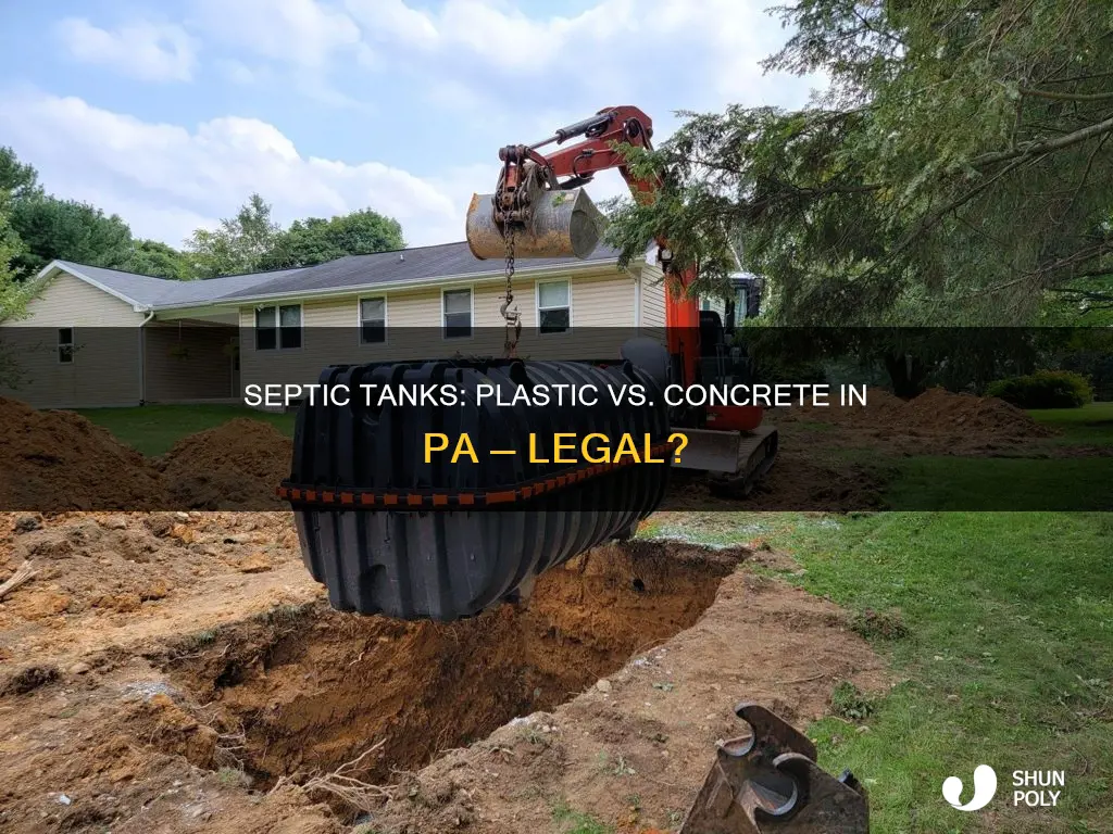 are plastic septic tanks legal in pa