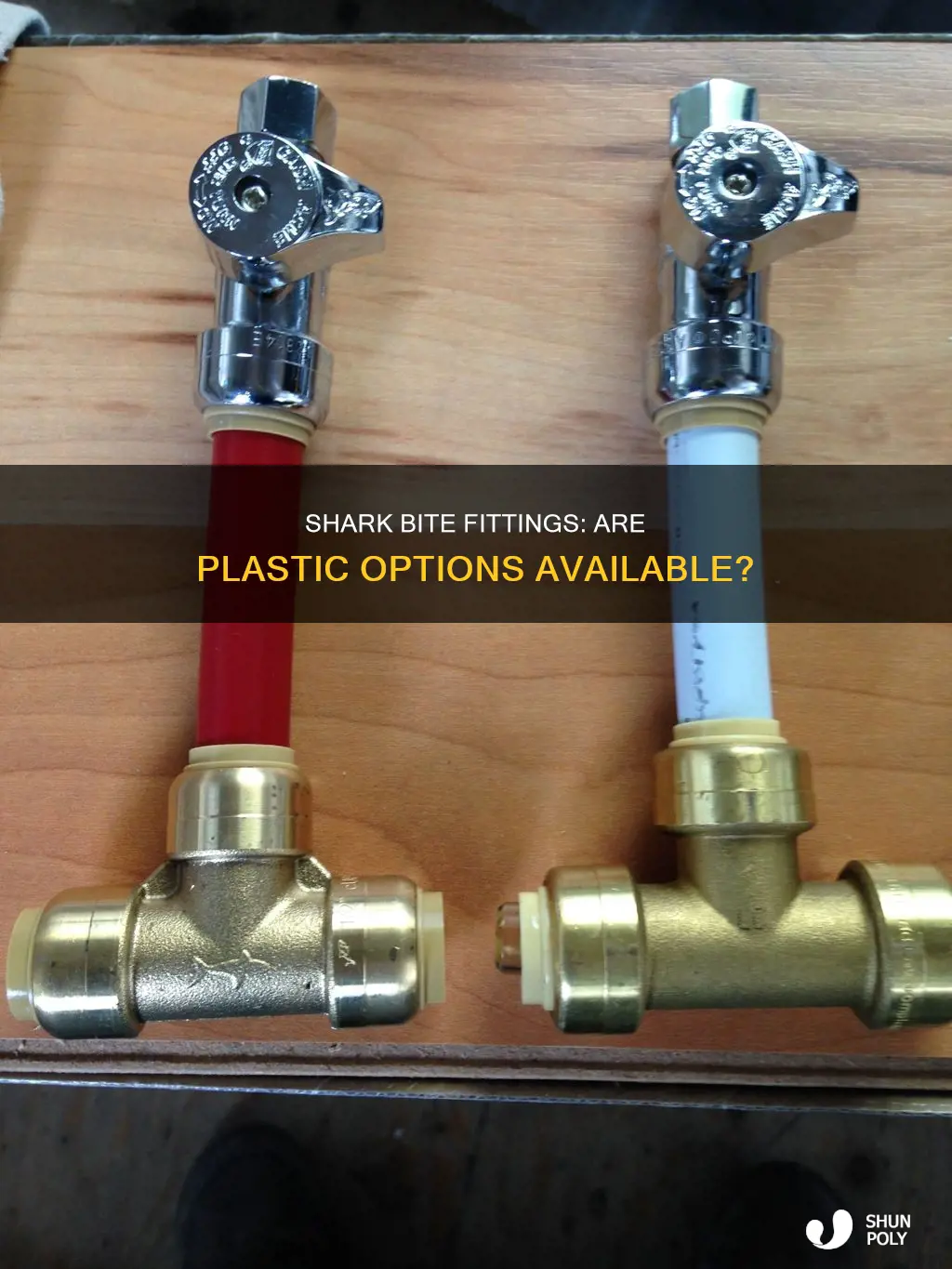 are plastic shark bite fittings available