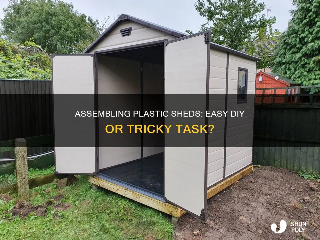 are plastic sheds easy to assemble