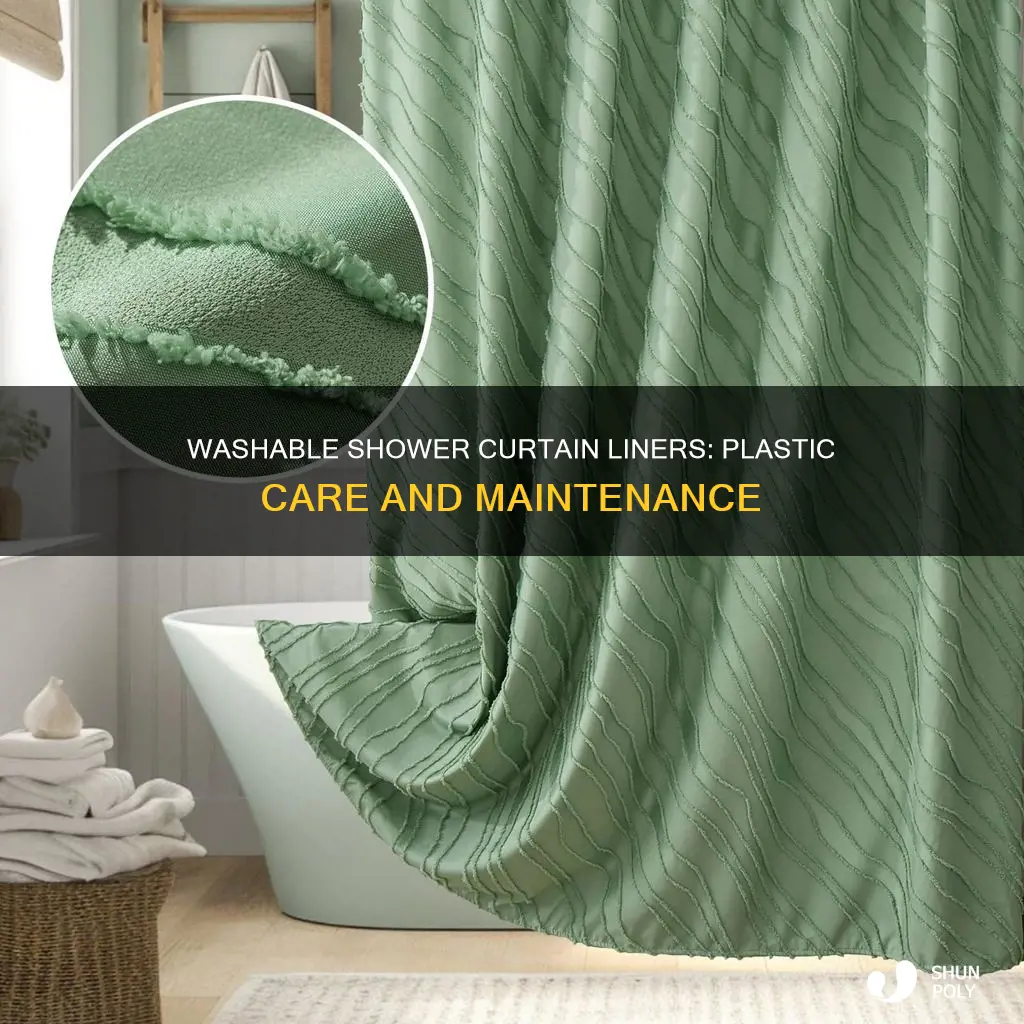 are plastic shower curtain liners washable