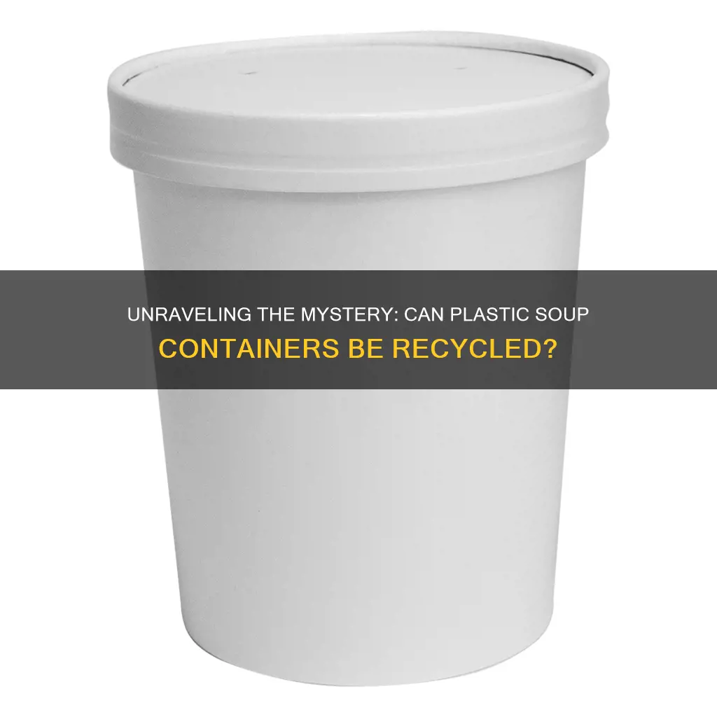 are plastic soup containers recyclable