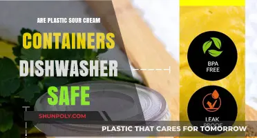 Plastic Sour Cream Containers: Dishwasher-Safe?
