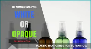 White or Opaque: Decoding the Color of Plastic Spray Bottles