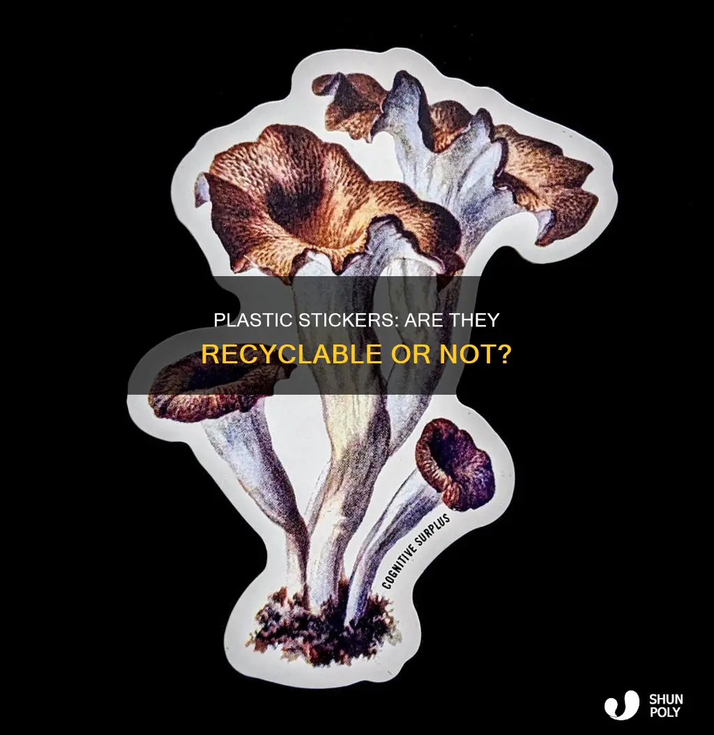 are plastic stickers recyclable