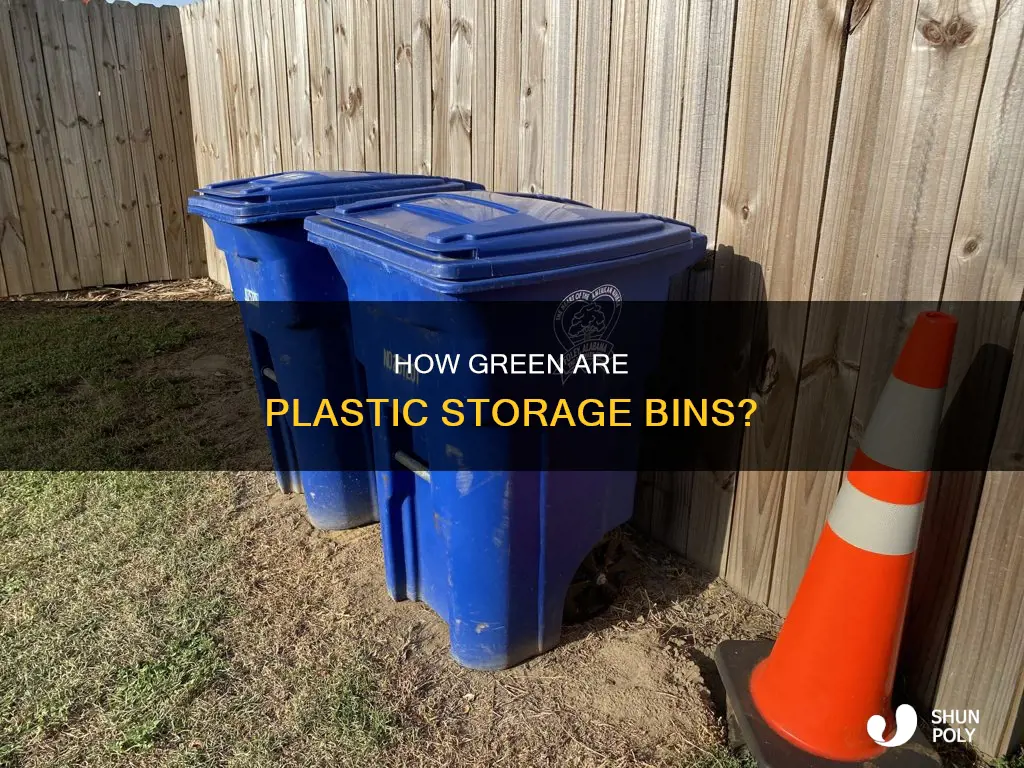 are plastic storage bins recyclable
