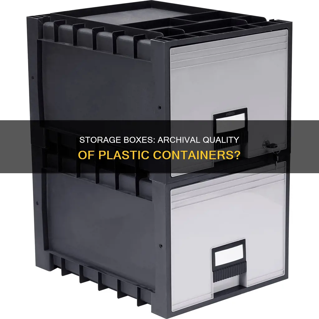 are plastic storage boxes archival quality
