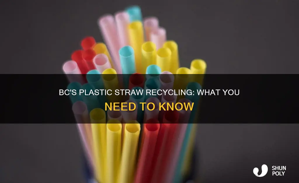 are plastic straws recyclable in bc