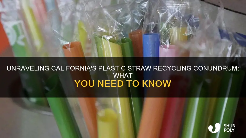 are plastic straws recyclable in california