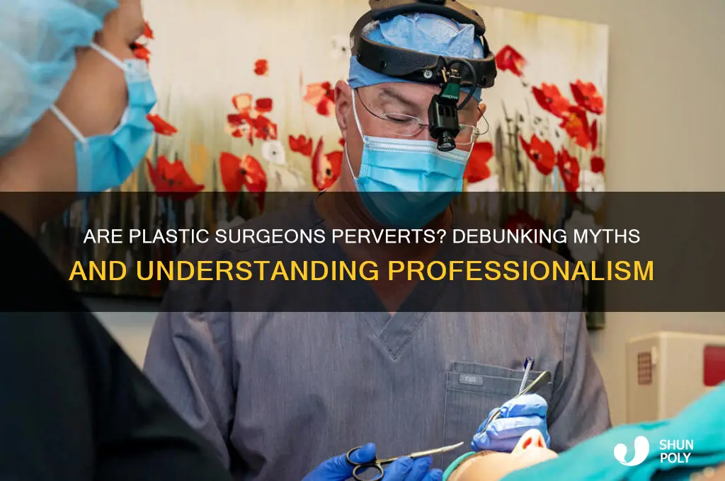 are plastic surgeons pervets