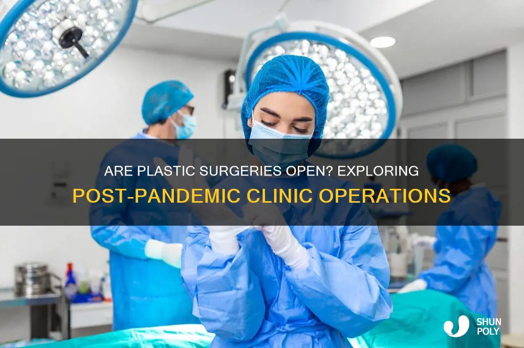 are plastic surgeries open