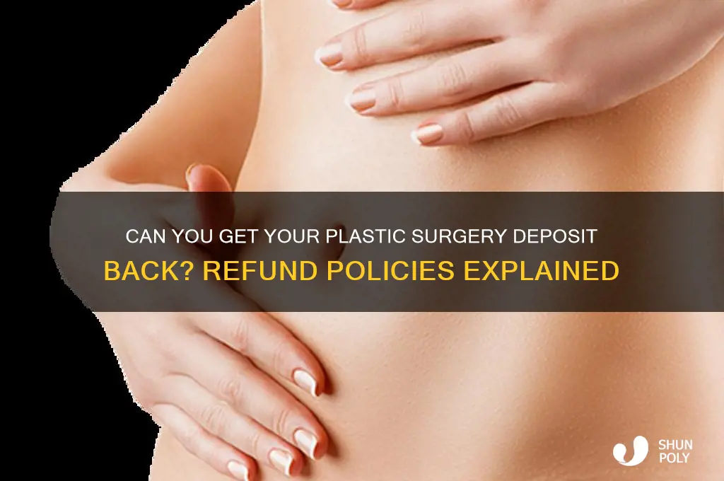 are plastic surgery deposits refundable