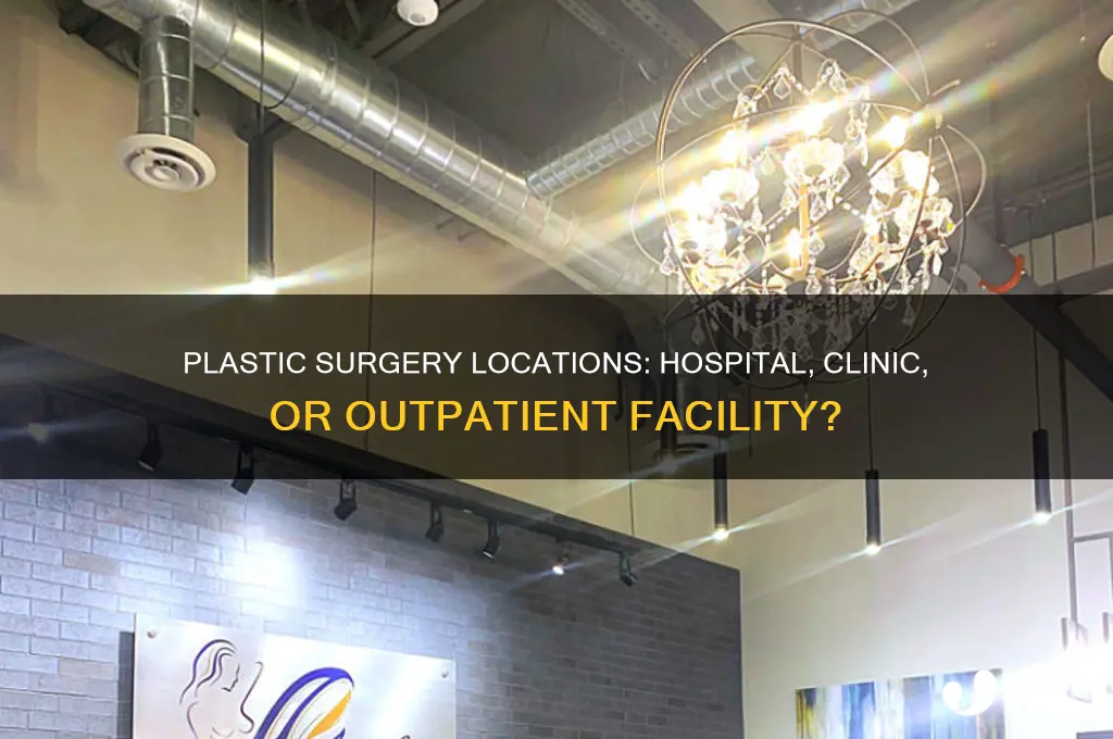 are plastic surgery done in a hospital or