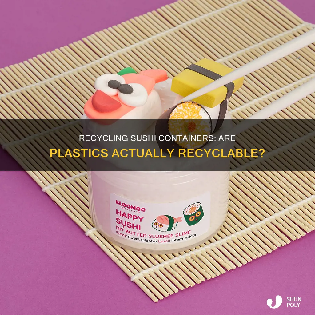 are plastic sushi containers recyclable