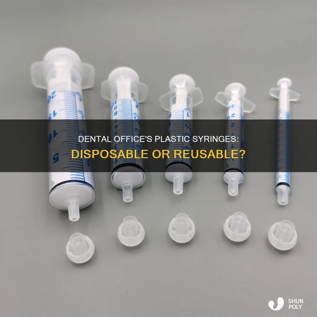 are plastic syringe dispoible dental offcie