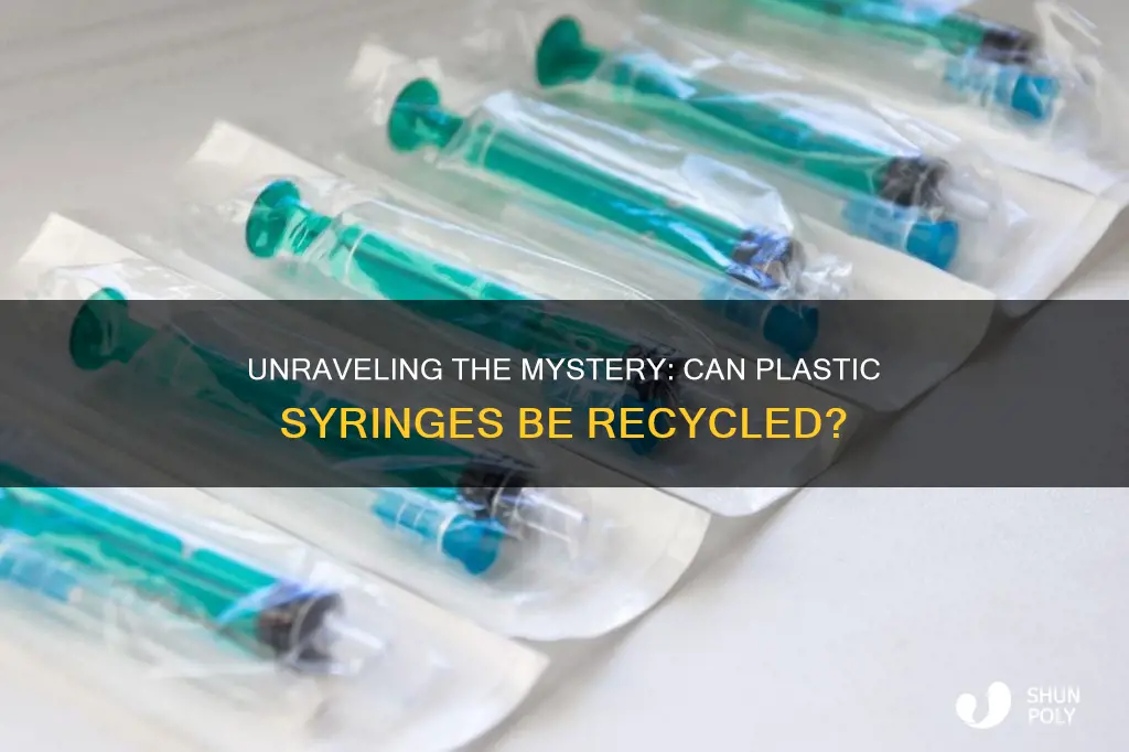 are plastic syringes recyclable