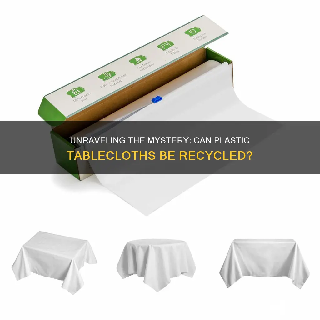 are plastic tablecloths recyclable