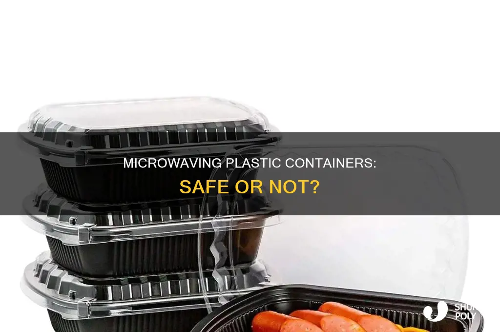 are plastic to go containers microwavable