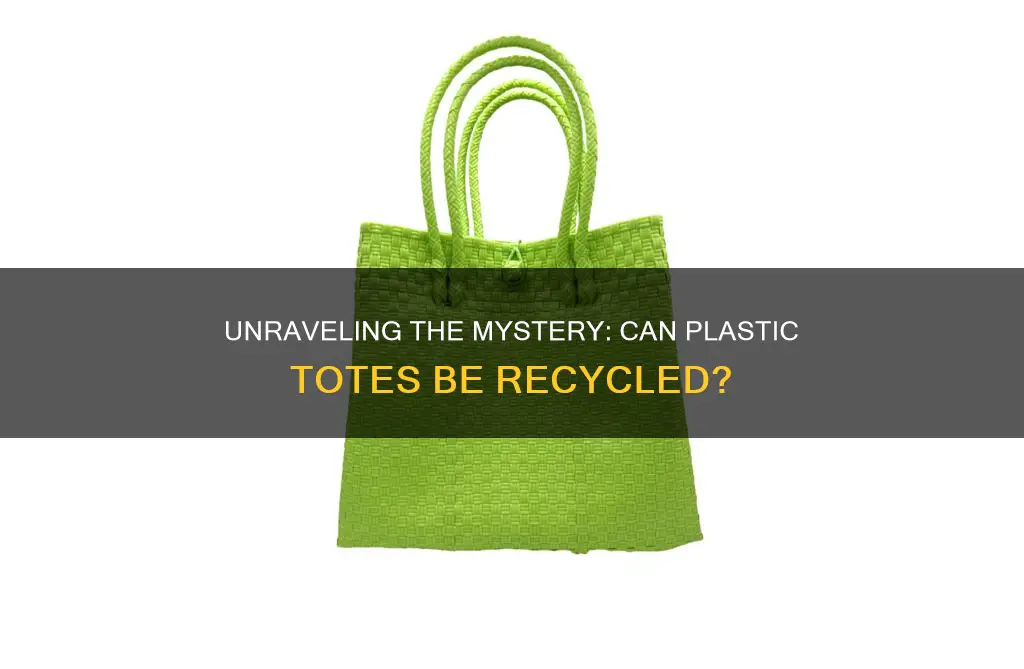 are plastic totes recyclable