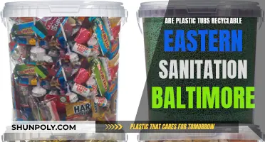 Plastic Tubs: Are They Recyclable? Baltimore's East Sanitation Rules