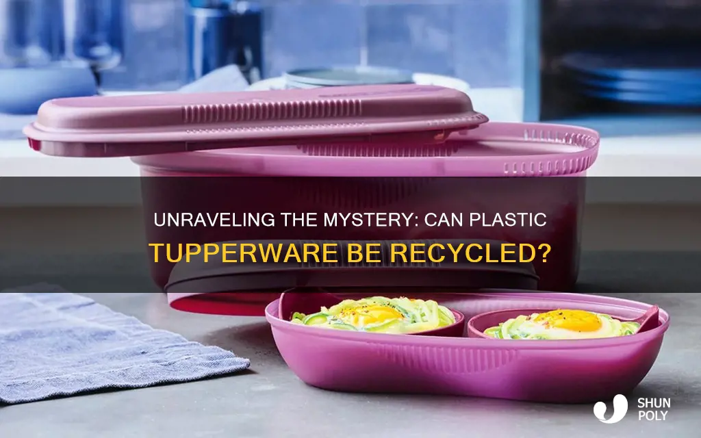 are plastic tupperware recyclable